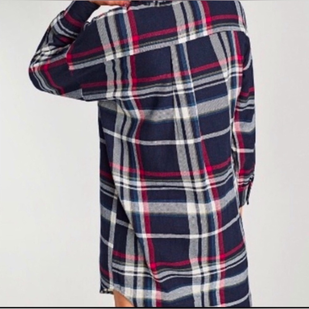 PLAID MINI SHIRTDRESS - Picture 7 of 9